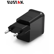 Eustak USB ЗУ для мобильного телефона для iPhone samsung планшет Xiaomi huawei портативное зарядное устройство адаптер EU/US штепсельная вилка 5V2A