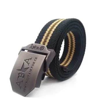 

winter canvas belt for men jean belts for men classic tiger military male strap arm green
