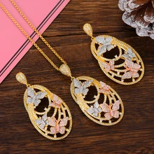 SisCathy AAA Cubic Zirconia Water Drop Pendant Necklace/Earrings Jewelry Sets for Women Wedding Bridal Statement Jewelry Set SisCathy AAA Cubic Zirconia Water Drop Pendant Necklace/Earrings Jewelry Sets for Women Wedding Bridal Statement Jewelry Set