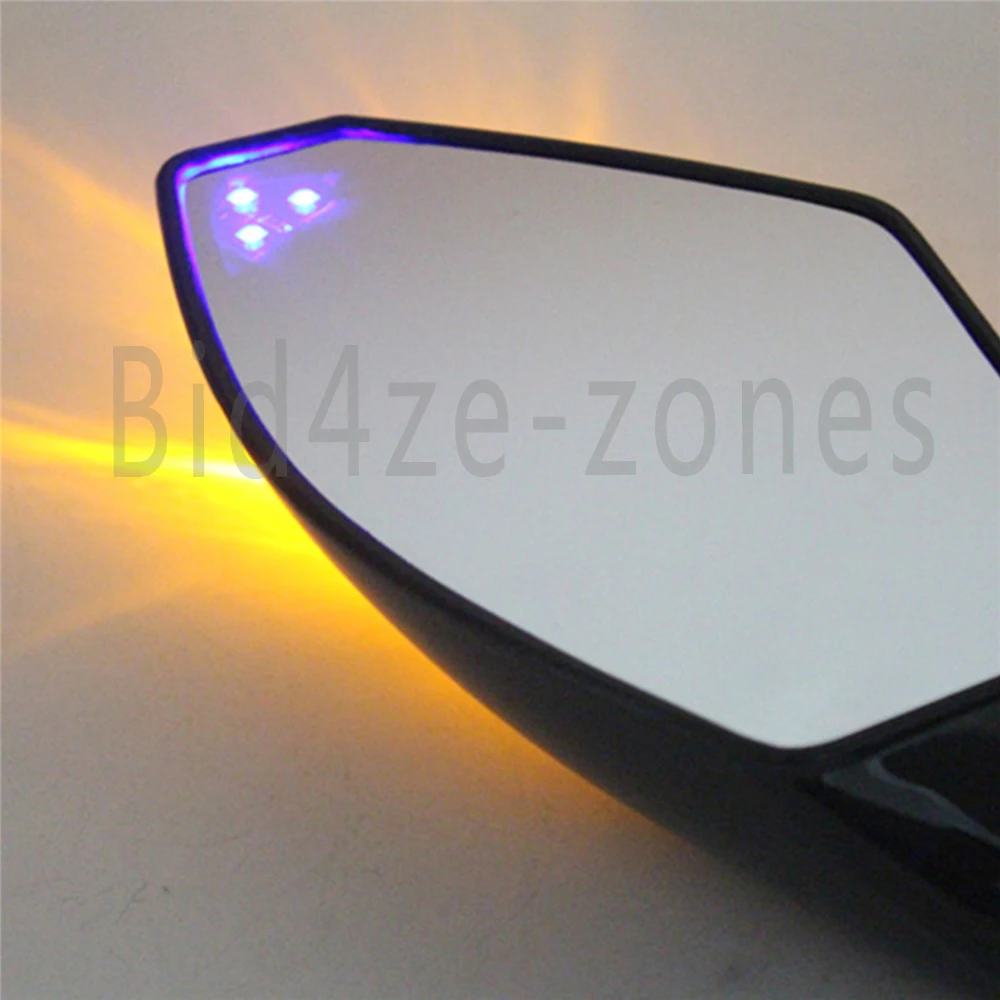 1 пара мотоциклетные зеркала LED с поворотным сигналом заднего вида для Honda CBR600RR