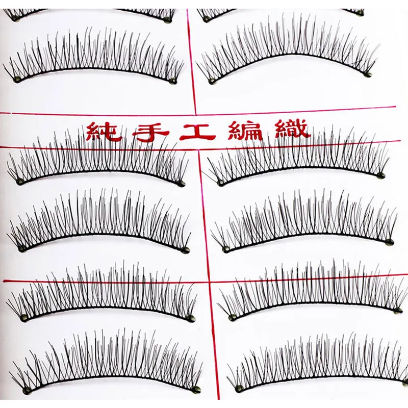 

New 10 pairs False Eyelashes Natural Makeup Handmade Soft False Lashes Eyelash Extension Fake Eyelashes Women Makeup Beauty Tool