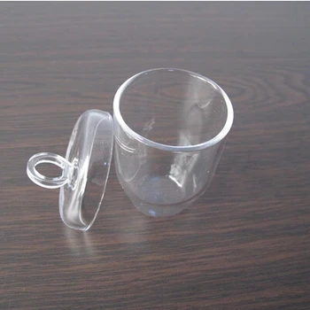 

25ml clear melting silica quartz crucibles with lid
