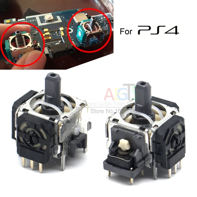 

10pcs/Lot 3D Analog Joystick for PS4 Caps 3Pin Sensor Module Potentiometer for Playstation 4 PS4 Controller Replacement 3D Axis