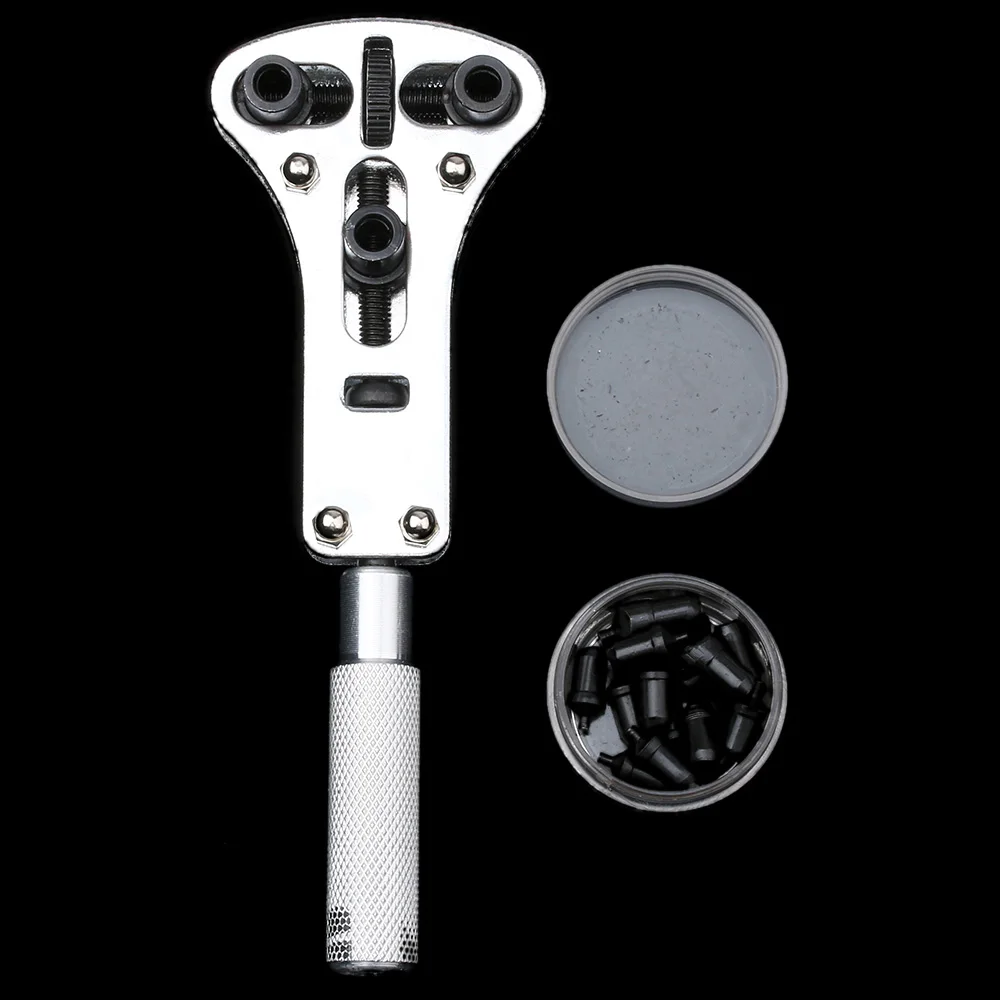 

DIY Waterproof Watch Back Case Cover Opener Screw Adjustable Remover Repair Wrench Watchmaker Hand Tool Spanner Kit