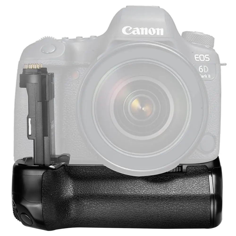 

Camera Battery Grip Replacement for Canon 6D Mark II DSLR Cameras Work with One or Two LP-E6 Rechargeable Li-ion Battery
