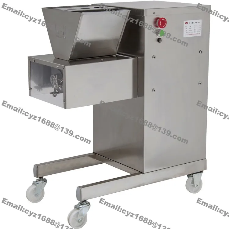

Free Shipping 800kg/h Commercial Use Stainless Steel 110v 220v Electric Automatic Meat Cutter Fresh Meat Cutting Machine