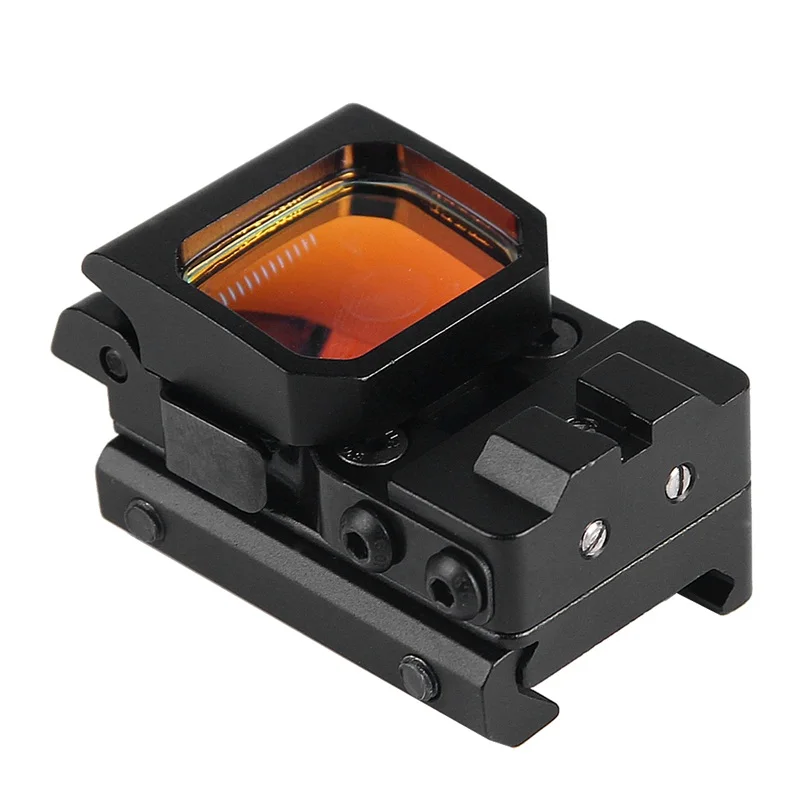 Flip Up Red Dot Sight Foldable RMR Scope w 9 Levels Brightness Holographic Reflex for Airsoft Hunting (7)