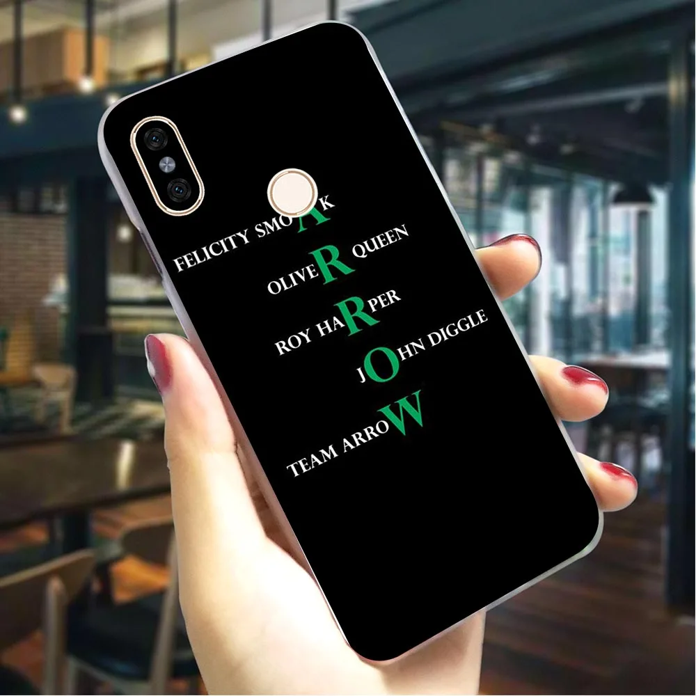 

Hard Phone Cover for Xiaomi Redmi 6A Green Arrow Case for Redmi Note 5 Covers 4A 5 Plus 5A Prime 4X 6A 6 Pro