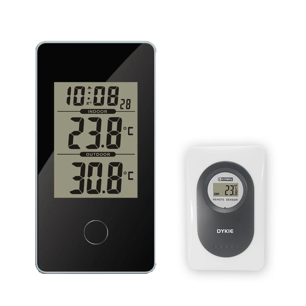 New Arrival Dykie Wireless Weather Station Black With Indoor Outdoor Mouse Over To Zoom In New Arrival Dykie Wireless Weather Station Black With Indoor Outdoor Thermometer Monitor