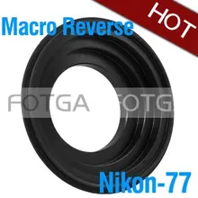 Fotga 77 мм Макро Обратный переходное кольцо для Nikon D700 D300 D200 D3000 D90 D80 D3100 D5000 D7000 Камера средства ухода за кожей