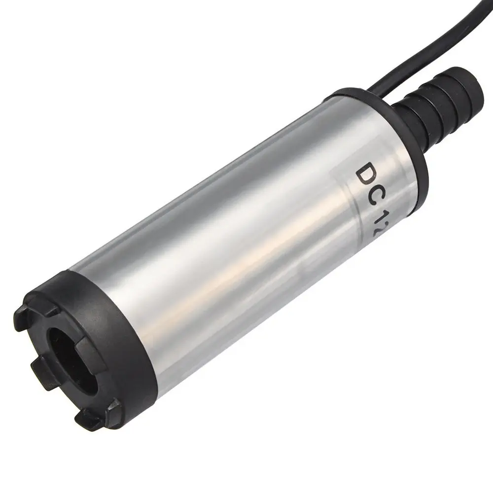 

12V 38mm Electric Oil Pump 12L/min Stainless Steel Submersible Water Pump for Oil Fuel Transfer Refueling