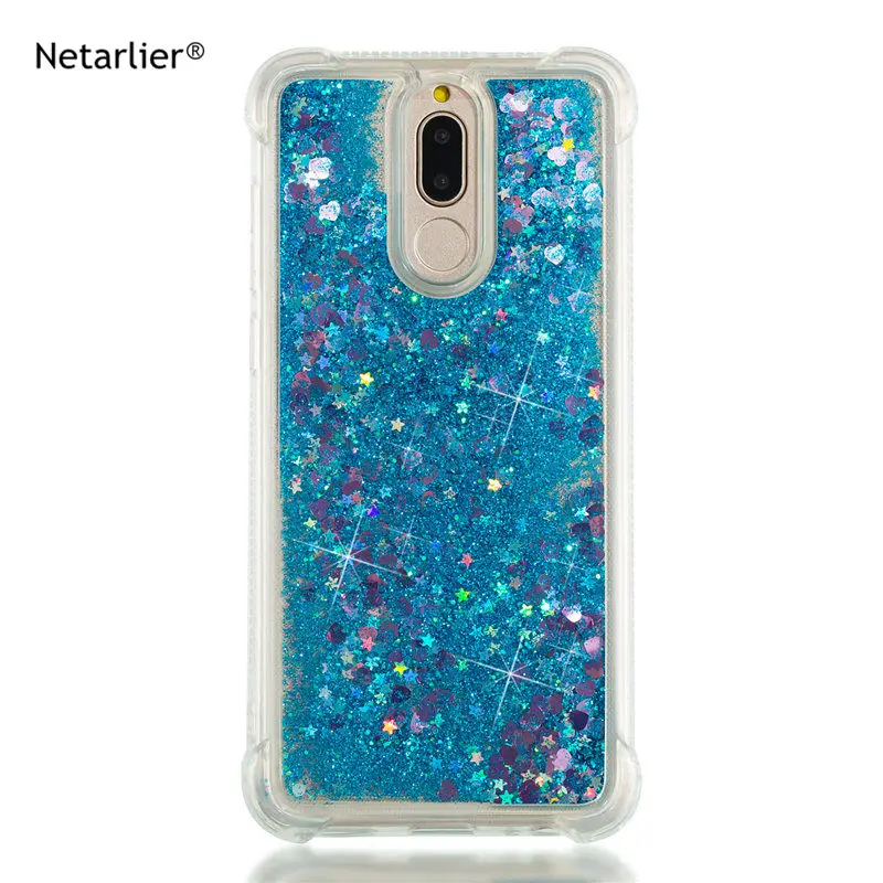 Чехол Netarlier для Huawei Mate 10 Lite Роскошные блестящие звезды жидкостный Мягкий