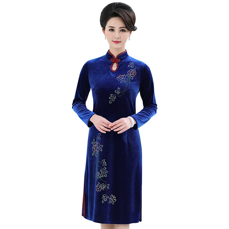 knee length qipao