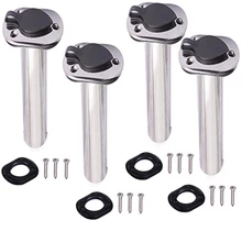 4 шт. держатели удочки для заподлицо с болт из ПВХ для морской лодки, удочки для яхты, аксессуары для рыбной лодки 15/30/90 градусов