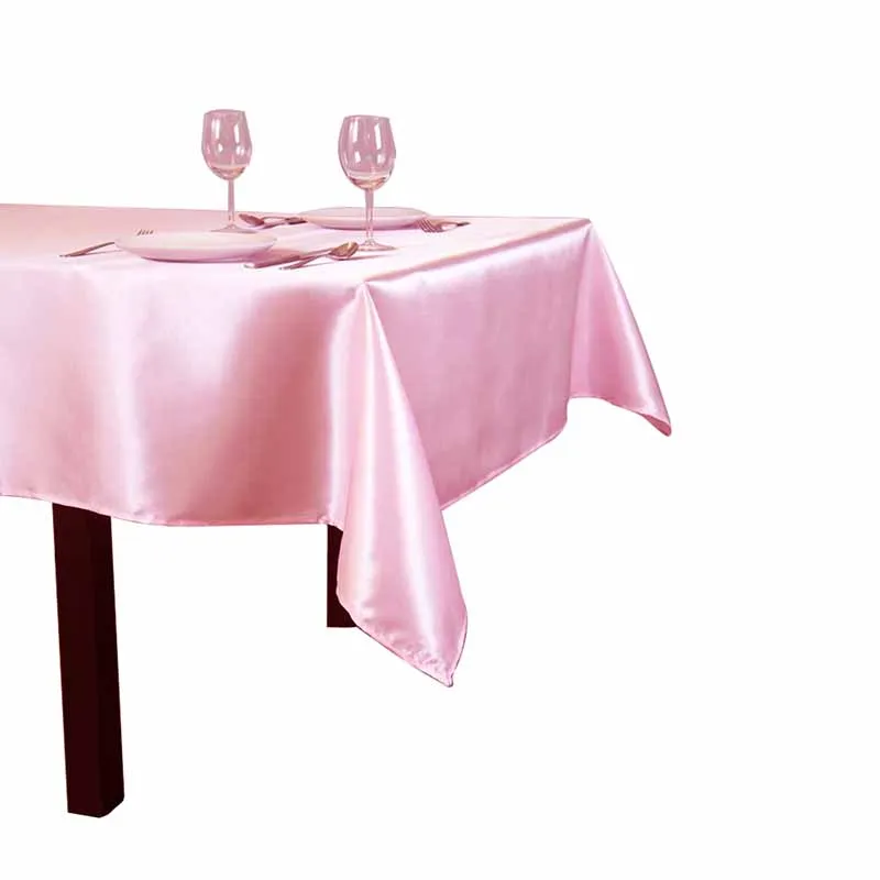 57“x 57/" Satin Tablecloth Table Cover for Wedding Party Restaurant Banquet Decor