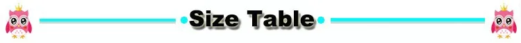 size table