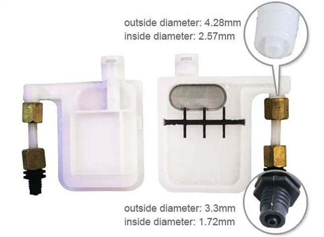 

Big filter big ink damper for Roland VP540 XJ640 XJ740 RS540 RS640 SJ1045 XC540 SJ640 dx4 dx5 ink damper with connectors