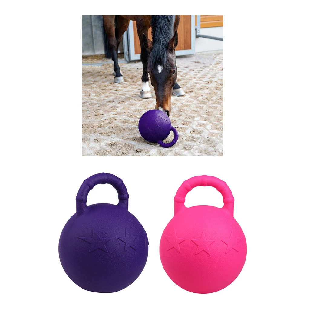 2Pcs Horse and Pony Jolly Play Ball Equine Toy Game Balls with Apple Scented