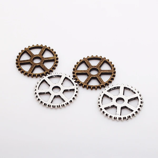 

Vintage Metal Zinc Alloy Trendy Steampunk Gear Charm Gear Charms for Diy Charms Jewerly 50pcs/lot 20mm 7899