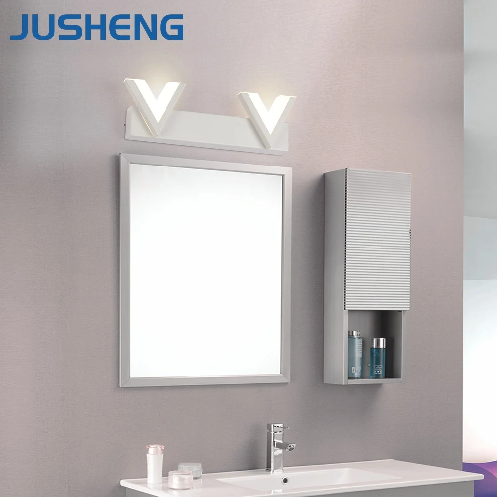 JUSHENG V shape Белый светодиодный крепеж для настенных светильников Современный топ