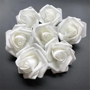 

45pcs White Rose for LED String Lighting nightlight Valentine' Day Flower Party Wedding Christmas Fairy Decor