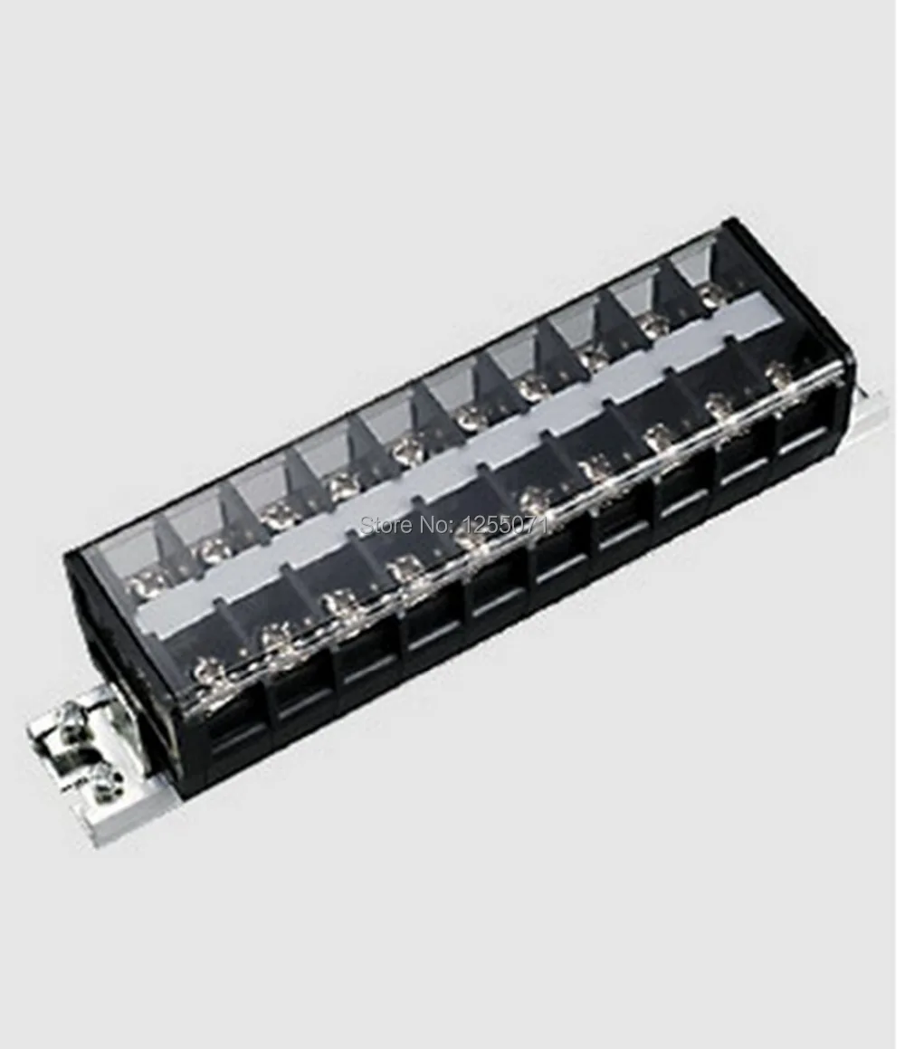 10Pole Clear Cover 30A 600V Terminal block Cable Connector Rail Rowin Terminals from Home
