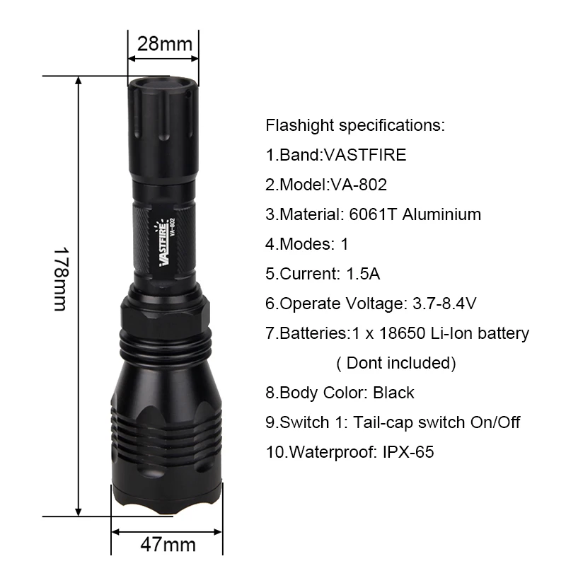 454yd Red /Green Hunting Flashlight LED Light Coyote Hog Pig Varmint Predator 454yd Red /Green Hunting Flashlight LED Light Coyote Hog Pig Varmint Predator