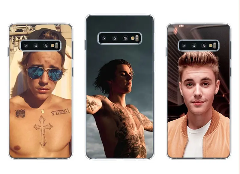 Transparent Soft Silicone Phone Case Justin bieber for Samsung Galaxy S10 S10e S10 Plus S10+ M10 M20 Cover