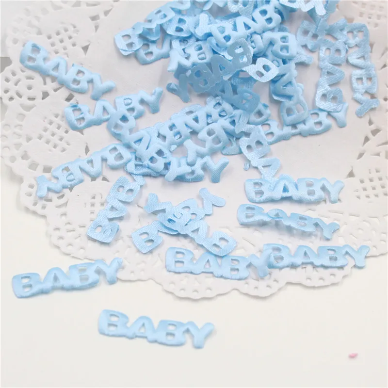 100Pcs Baby Shower Confetti Table Party Sprinkles Birthday Footprint Pacifier Baby Bib Style Boy Girl Baby Shower Decor DE11 (3)