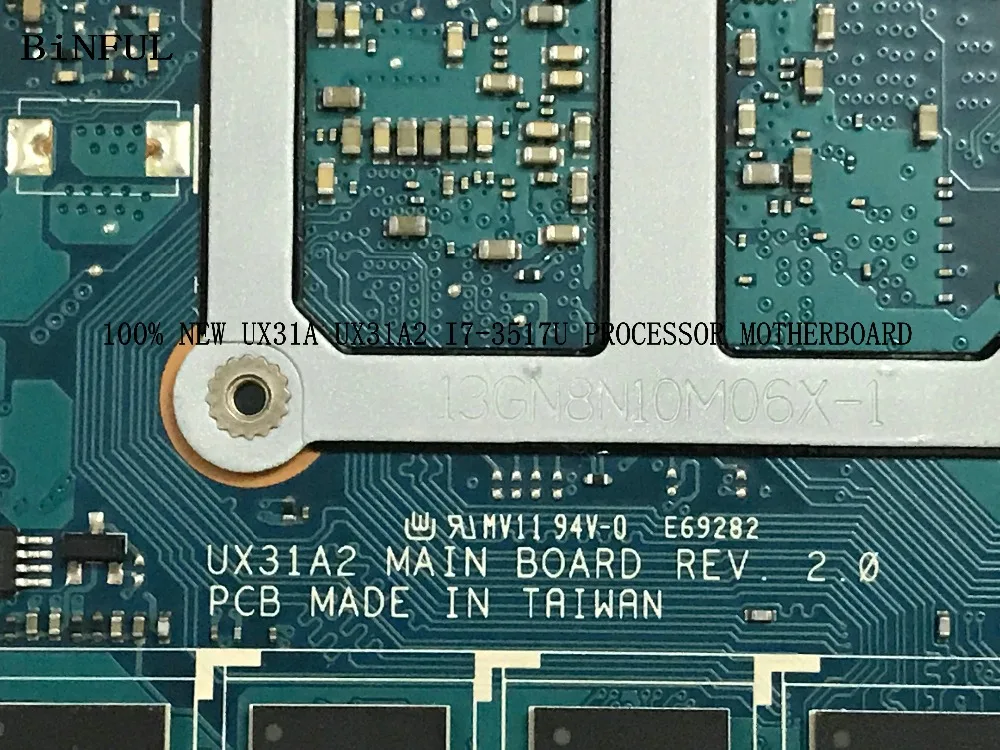 BiNFUL STOCK 100% новый UX31A UX31A2 REV: 2 0 материнская плата для ASUS ZENBOOK ноутбука 4 Гб ОЗУ |