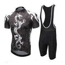 Дракон Мужская Спортивная Команда Велоспорт велосипедный свитер-Джерси велосипедный нагрудник шорты набор черный