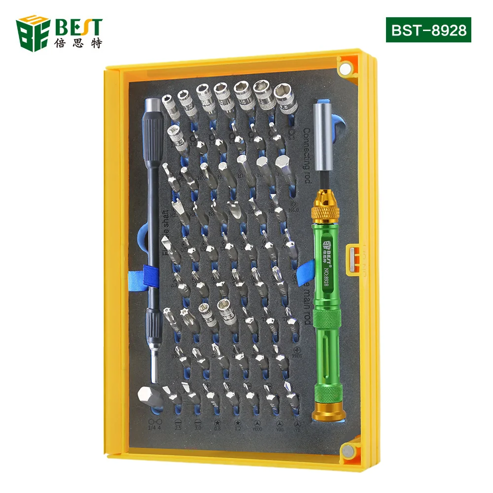 BSTmagnetic bit driver kit 63 в 1 Professional repair tools kit Multifunctional precision Отвертка Набор для iPhone, Mac, ноутбук