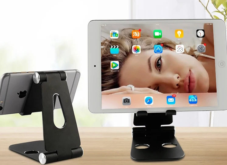 Supporto Da Tavolo Pieghevole Per Tablet Da Tavolo In Lega Di Alluminio Per Nokia 9 Pureview, Per Xiaomi Mi 9 Se Esplora, Vivo V15 Pro
