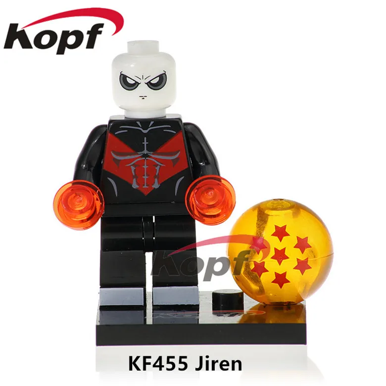 50 шт. KF455 Super Heroes Dragon Ball Z цифры Jiren Гоку ультра Instic Вегета Старт фреиза строительные блоки Детский подарок игрушки