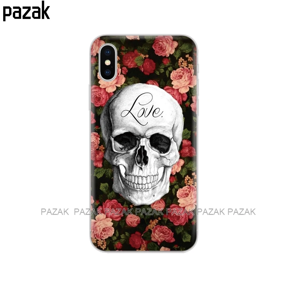 Силиконовый чехол для телефона для iphone X XS XR чехол s для iphone xs max coque etui бампер задняя крышка Полный 360 Защитный Мягкий ТПУ - Цвет: 34358