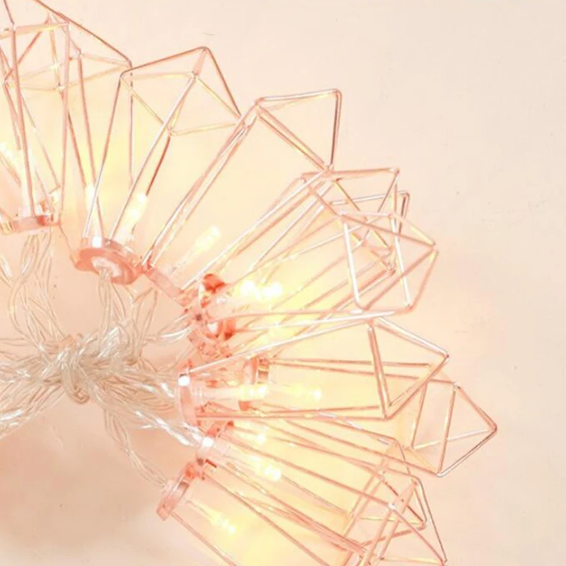  LED String Light Rose Gold Diamond 1020LEDs Water Droplet LED Fairy Battery Lights PartyGardenIndoorHolidayChristmas Decor (6)