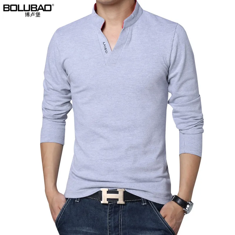 BOLUBAO Новое поступление Весенняя брендовая рубашка поло Мужская модная Однотонная рубашка поло с длинными рукавами мужская повседневная приталенная мужская рубашка