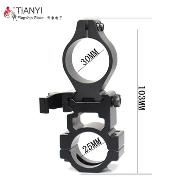 

Flashlight Mount Holder QD Quick Release 30mm Ring Scope Mount 21mm/20mm for Riflescopes Laser Sight flashlight rifle scope