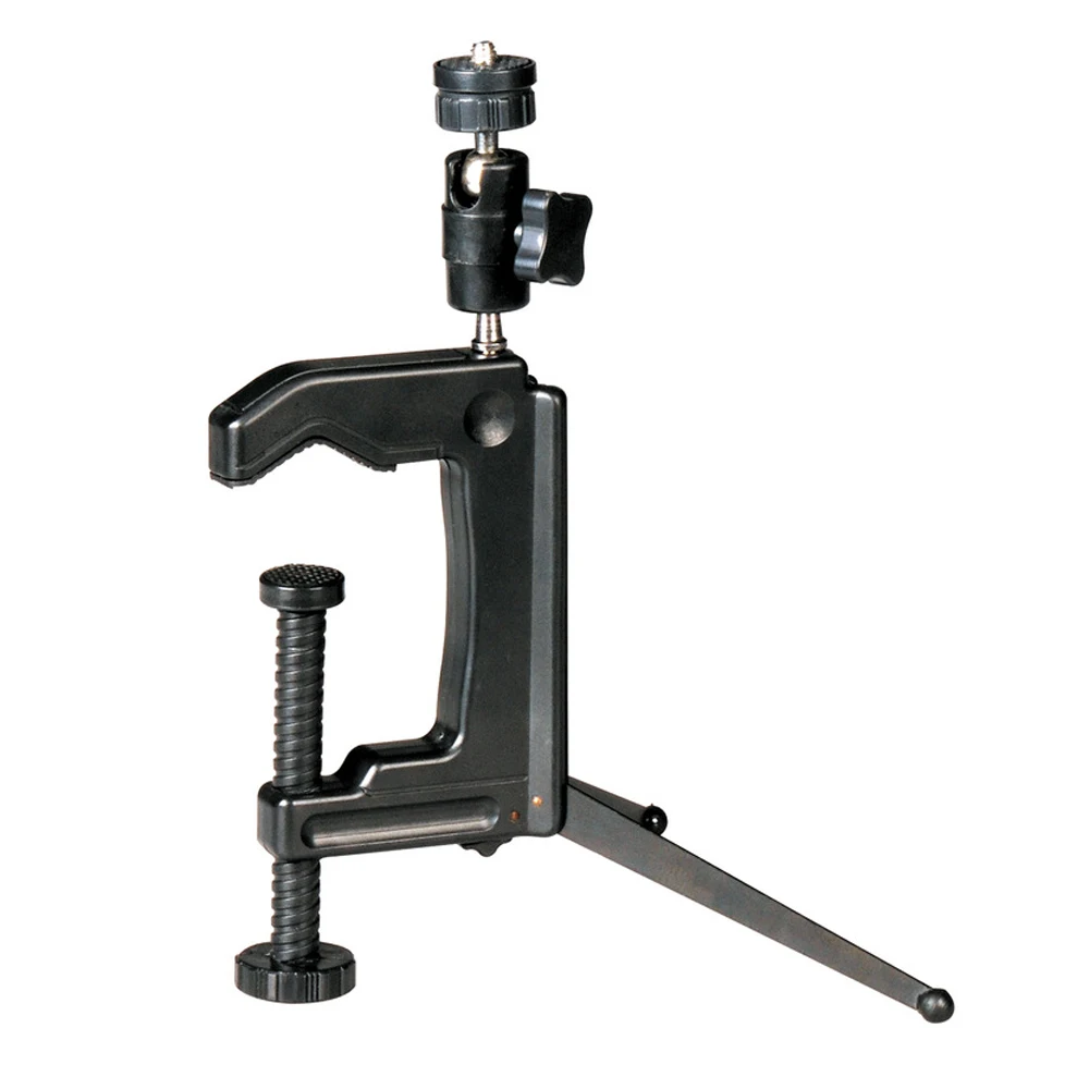 

Mini Swiveling Clamp Tripod Desktop C-Clamp Tripod Stand for Camera Camcorder DSLR GDeals