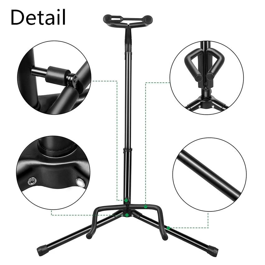 JDR универсальная подставка для гитары, черный складной штатив, стойка для акустической классической электрогитары, подставка и держатель для басов