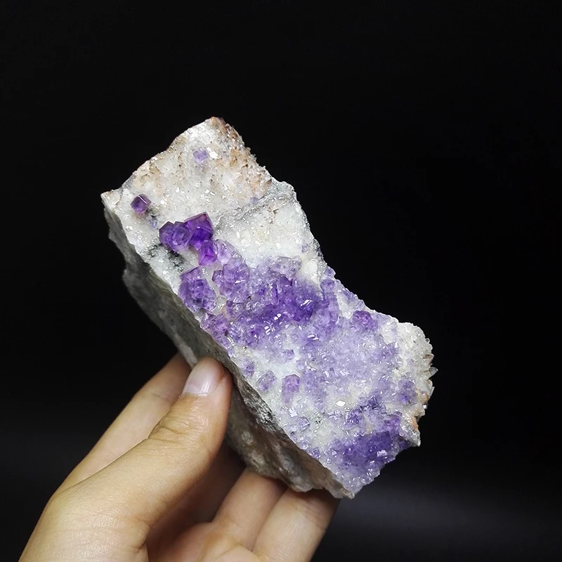 

685g NATURAL Stones and Minerals Rock PURPLE FLUORITE Calcite CRYSTAL RARE ORE UNIQUE Specimens