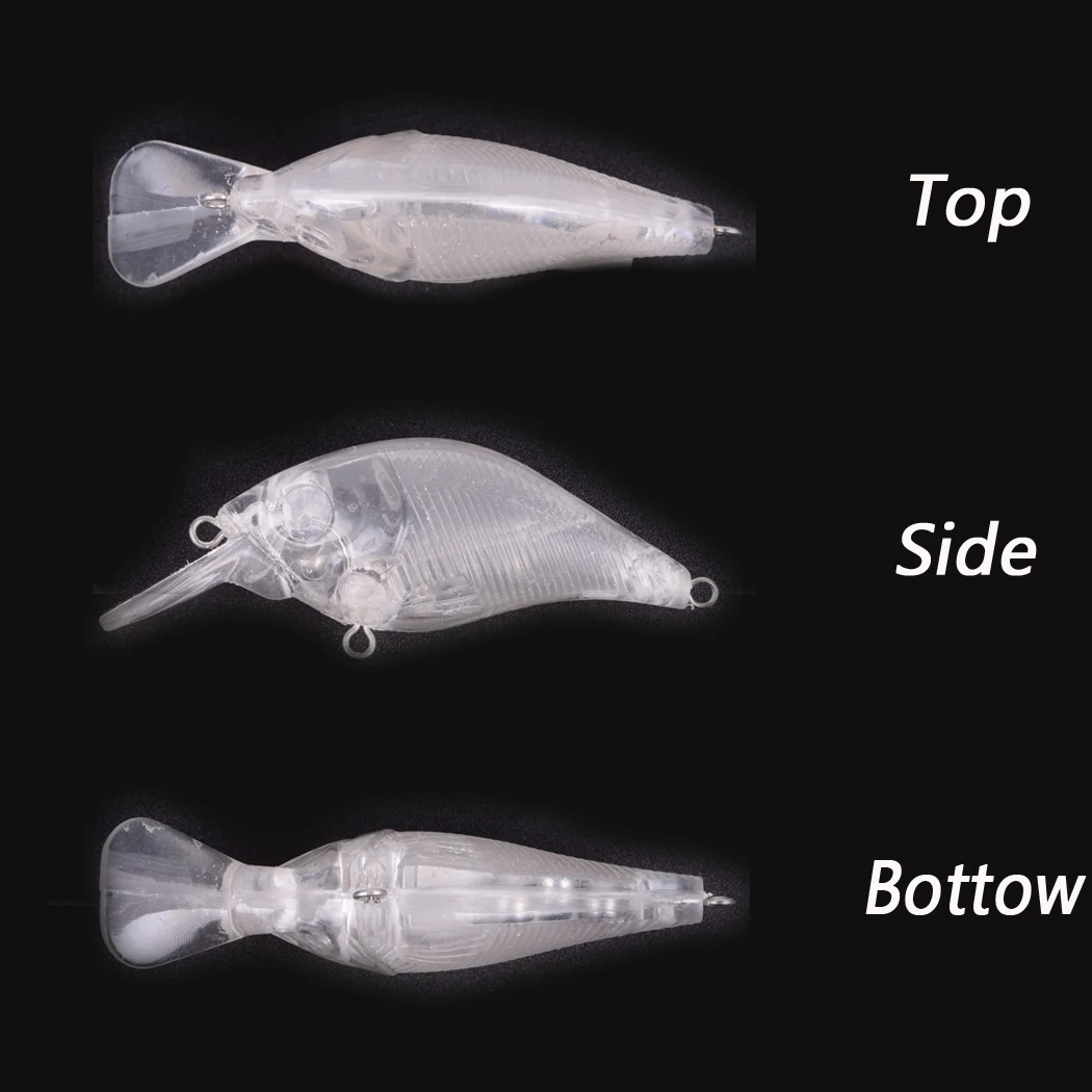 فارغة إغراء 9g 7.5 سنتيمتر أسماك الصيد الجليد السحر الطعم غير مصبوغ الشتاء الصلب السلع ل الصيد بطة الروبيان الرقص والعتاد المرقط