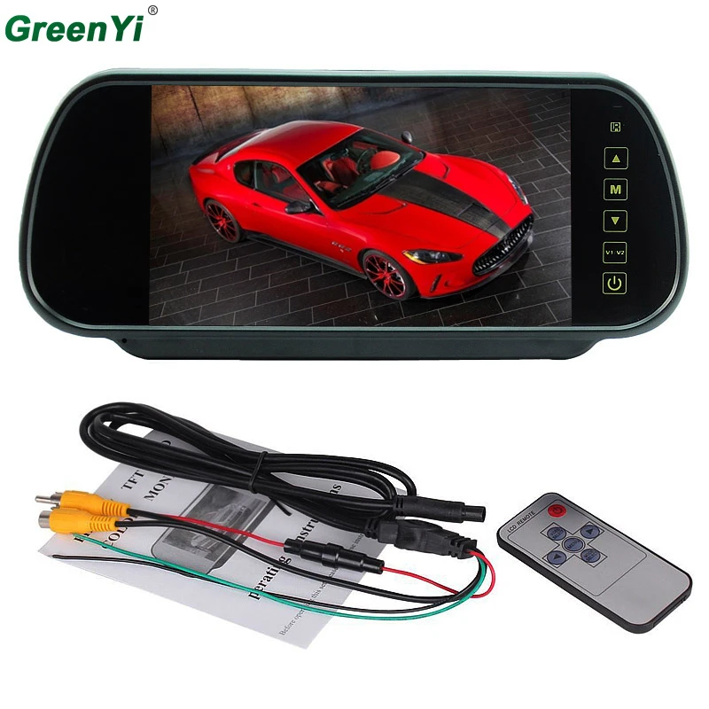7 Inch Color TFT LCD Car Rear View Mirror Monitor Auto Vehicle Parking Rearview Monitor For