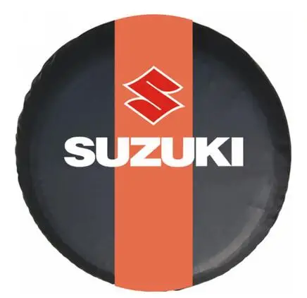 1" запасное колесо Чехол протектор ПВХ кожа компактный аксессуары для Suzuki Jimny Grand Vitara - Название цвета: suzuki