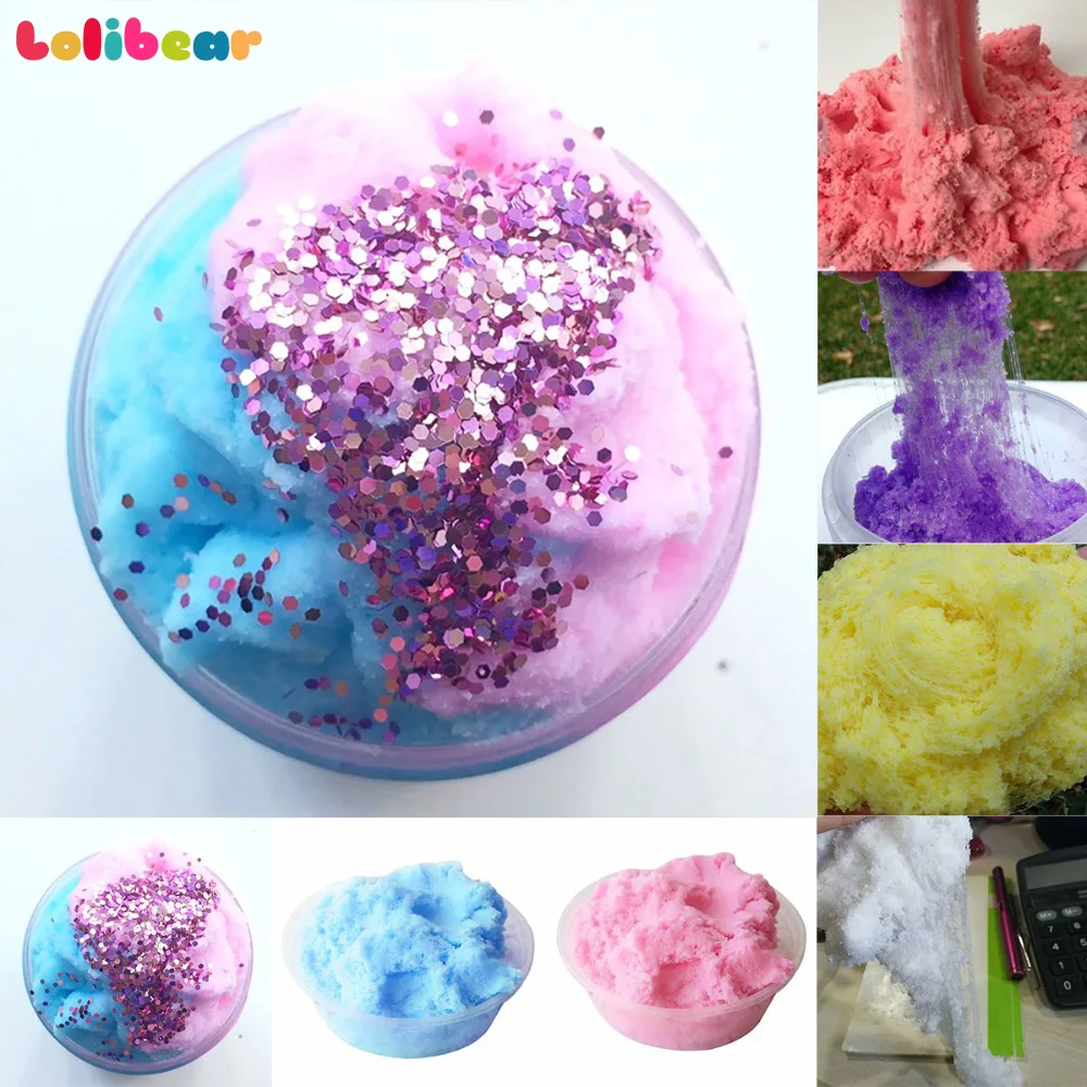 

NewCrystal Dynamic Sand Colorful Galaxy Cloud Fluffy Slime Squishy Putty Stress Relief Kids Clay Cotton Mud Slime Antistress Toy