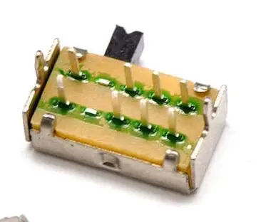 

20Pcs SK23D07 8 Pin PCB 3 Position 2P3T DP3T Miniature Slide Switch Side Knob SK23D07VG4 Handle high 4mm