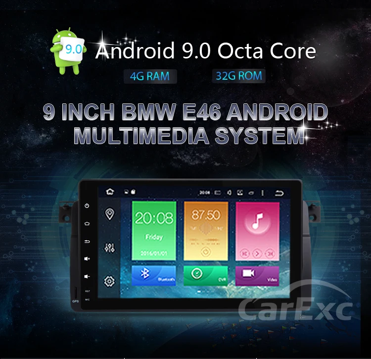 Perfect 9 Inch Android 9.0 Octa Cores Car Radio Stereo System For BMW E46 M3 WIFI Radio GPS Bluetooth USB SD Multimedia Built in Carplay 14 Perfect 9 Inch Android 9.0 Octa Cores Car Radio Stereo System For BMW E46 M3 WIFI Radio GPS Bluetooth USB SD Multimedia Built in Carplay 14