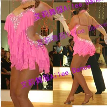 Костюмы для латиноамериканских танцев платье для танцев ограниченные прямые продажи полиэстер Костюмы для латиноамериканских танцев платье с бахромой заказной конкурс классические брюки для танцев Для женщин