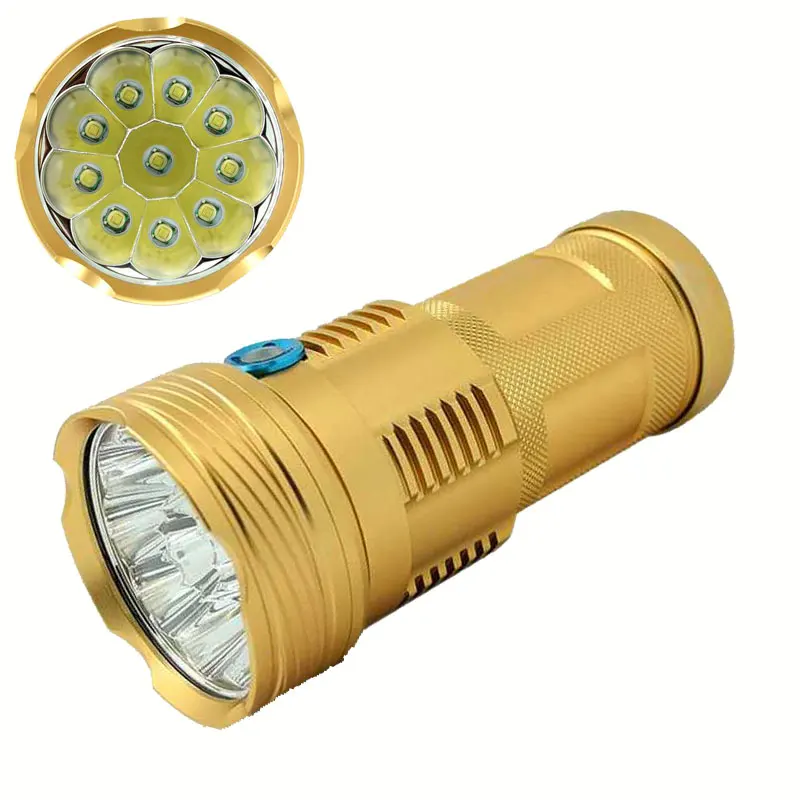 

18650 Torch Flashlight X900 10x Xml-t6 10000 Lumens Led Flashlights Lanterna with 4*18650 Battery Tent Light for Fishing