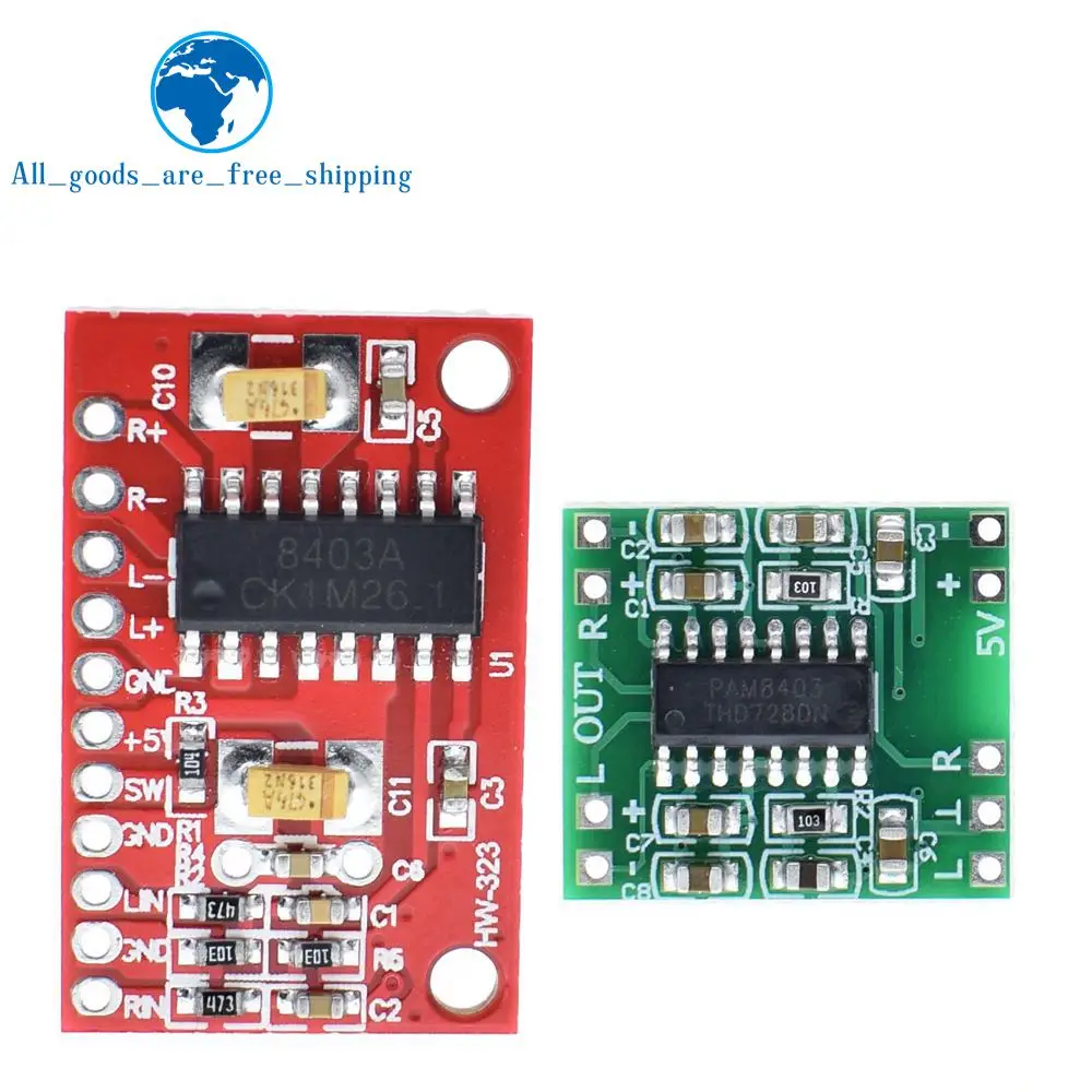 TZT PAM8403 Super Mini Digital Amplifier Board 2 * 3W